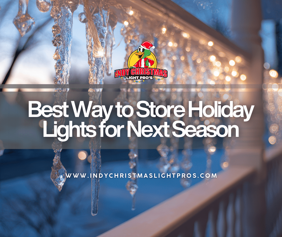 Guide to the best way to store holiday lights from Indy Christmas Light Pros serving Indianapolis and surrounding areas.