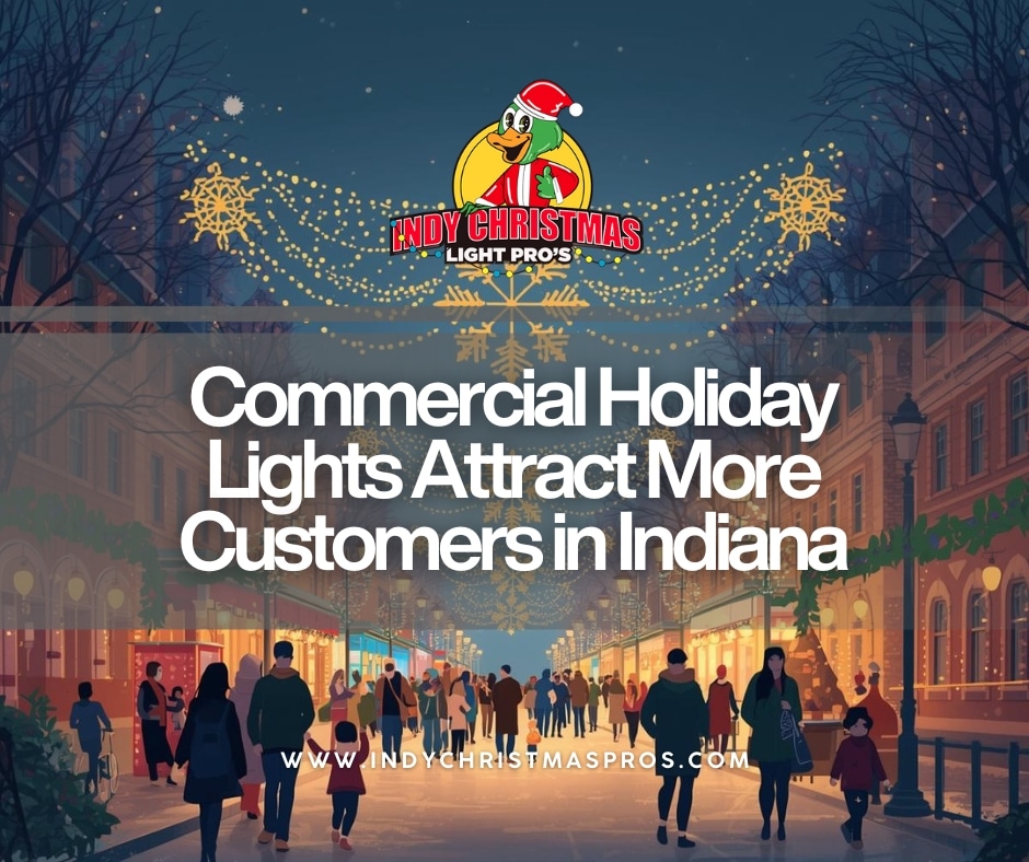 Commercial Holiday Lights Attract More Customers in Indiana